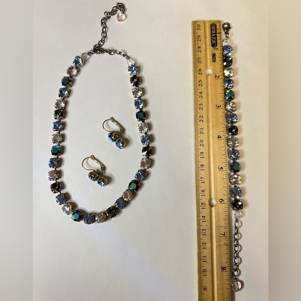 Sabika Jewelry Sultry Fun Choker Bracelet and Earrings set - Picture 3 of 9